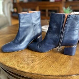 Franco Sarto navy booties